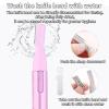 1 Pcs Portable Electric Eyebrow Shaper Shaver Trimmer, Painless Eyebrow Hair Removal, Mini Portable Trimmer for Brows, Face, Cheek, Lips, Peach Fuzz view 4