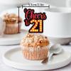 18pcs Red Glitter Dessert Cupcake Topper Pick for Straight Outta 2004 Legend Since 2004 Theme Decor Supplies Men Happy 21st Birthday Party Decorations view 2