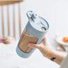Giwnhvx Protein Powder Mixer Shaker Cup Electric Portable Bottle for Coffee Free with USB Rechargeable 1200Mah,Black view 4