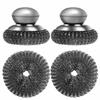 2 Pcs Stainless Steel Wool Scrubber with Handle view 1