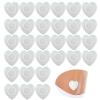 30 Pcs Castor Oil Patches,Self-Adhesive Castor Oilbelly Button Patch,Cloth Heart Highly Absorbent Organic Cover Compress No Wash for Belly Button Small Disposable(Oil Not Included) view 1