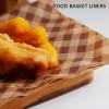 100 PCS Greaseproof Paper Sheets, 30x30CM Coffee Grid Sandwich Papers Wrap, Burger Wrapping Sheet, Non-Stick BBQ Food Basket Liners, Deli Wrappers for Bread, Cheese, Butter, Toasts and Burrito view 4