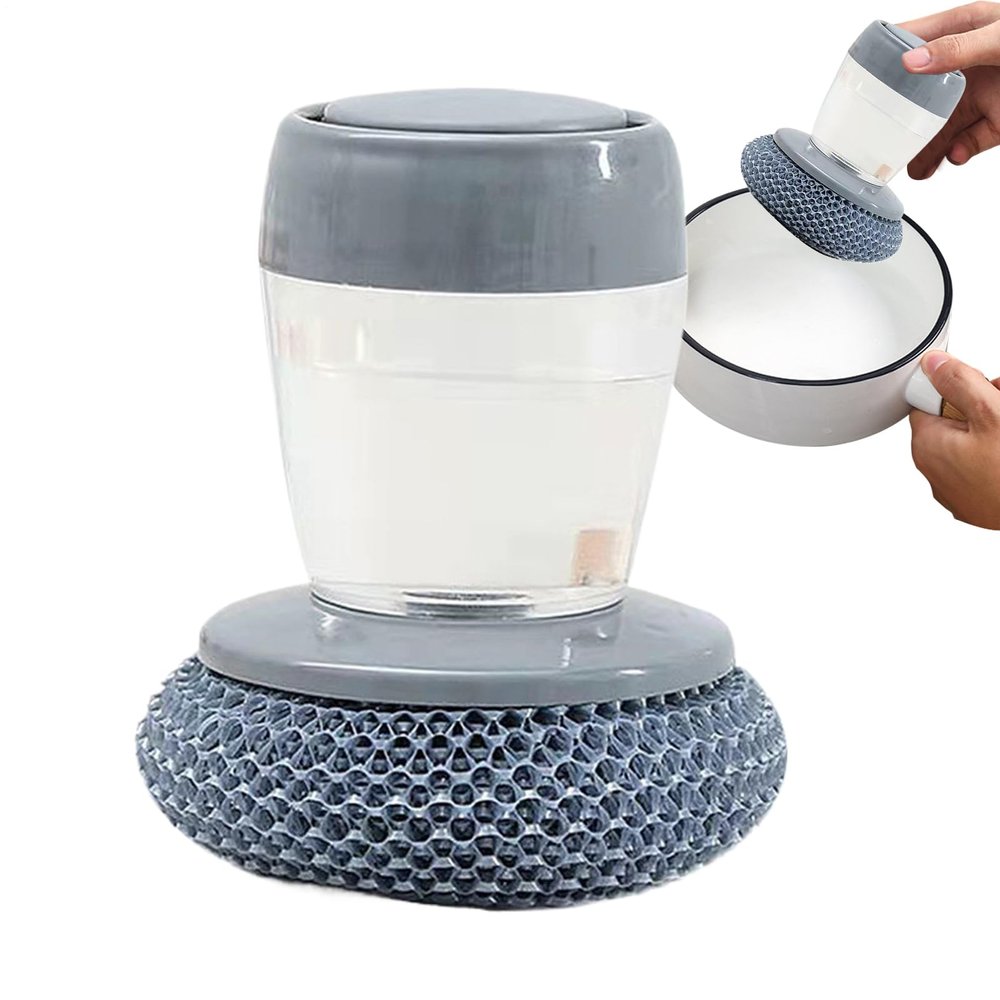 Soap Dispensing Dish Brush Dish Scrubber With Soap Dispenser