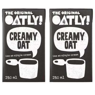 Vegan Creamy Oat Oatlys Single Cream, 2x250ml (2x250g)