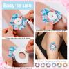 24 PCS Sensor Covers for Libre 2 Waterproof & Sweatproof Sensor Patches for Glucose Monitor, Adhesive Sensor Stickers for Libre, Freestyle Butterfly Print view 3