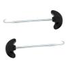 BESTonZON Stainless Steel Portable Shoelace Tighteners 2pcs with Finger Groove Handles for Hockey Skates and Outdoor Activities view 1
