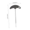BESTonZON Stainless Steel Portable Shoelace Tighteners 2pcs with Finger Groove Handles for Hockey Skates and Outdoor Activities view 2