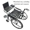 Wheelchair Tray Ergonomic Wheelchair Computer Desk Adjustable Distance and Height Universal Trays Removable Wheelchair Lap Tray Table for Eating Reading & Resting view 2