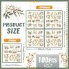 100 Pcs 12 Days of Christmas Napkins 2 Ply Decoupage Winter Holiday Cocktail Paper Napkin 5 x 5 Inch Partridge French Hens Gold Rings Disposable Hand Towel for Christmas Table Party Supplies(Green) view 2