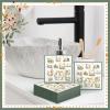 100 Pcs 12 Days of Christmas Napkins 2 Ply Decoupage Winter Holiday Cocktail Paper Napkin 5 x 5 Inch Partridge French Hens Gold Rings Disposable Hand Towel for Christmas Table Party Supplies(Green) view 3