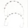 1 Pack Temporary Tooth Decoration with Metal Wires,Metal Bracket and Orthodontic Ligature Ties,Props for Dental Students to Practice and Orthodontist Explain (Trans) view 2