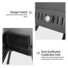 AHIOJEGX Sauna Stoves Outdoor Camping Wood-burning Stove Stainless Steel Foldable Heater Firewood Burner With Tent Fire Window Campfire Cooking Tool view 3