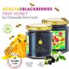 Caravella Fine Food Acacia & Blackberry Fruit Honey 250g Italian | Smooth Silky Light-Bodied with Fruity Aroma| Fluid Runny & Juicy| Perfect for Cheeses Desserts Chocolate Cheesecake Berry Spritzers view 3