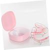 Ipetboom 4pcs Box Retainer Case Retainer Bathing Box Lidded Travel Storage Case for Braces view 4