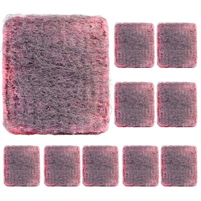 Steel Wool - Pack of 10 Metal Scourers | Household Cleaner for Kitchen Pans Dishwasher Shower Oven Cleaning Household Family