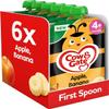 Cow & Gate Fruit Pouch Apple & Banana Baby Food Snacks, 6+ Months, 6x100g view 1
