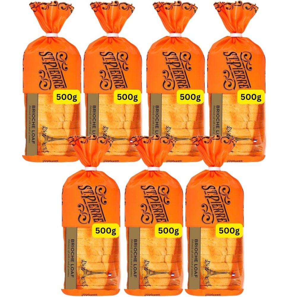 Brioche Loaf St Pierres Pre Sliced 500g (7x500g)