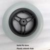 10 Inch Electric Wheelchair Replacement Wheel, Wheelchair Front Wheel Replacement Assembly, Solid PU Tire, Bearing: 12mm/1/2 view 2