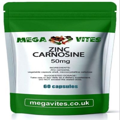 ZINC CARNOSINE Capsules 50mg x 60 - MEGAVITES