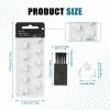 10 Pcs Hearing Aid Domes for Oticon, 10 Mm Hearing Aid Accessories Replacement Compatible with Oticon Minifit Double Vent Bass Domes (with Brush) view 3