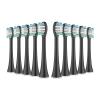 Tooth Brush Heads Compatible for Aquasonic Black Series Pro Vibe Series Duo Pro Series Electric Toothbrush Heads Replacement Refill Bristle(10pcs Black) view 1