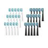 3-30 Electric Toothbrush Replacement Heads Compatible with Fairywill Electric with FW-507/508/551/515/917/959/2011/D1/D3/D7/D8(Whtie 15 Black 15) view 1