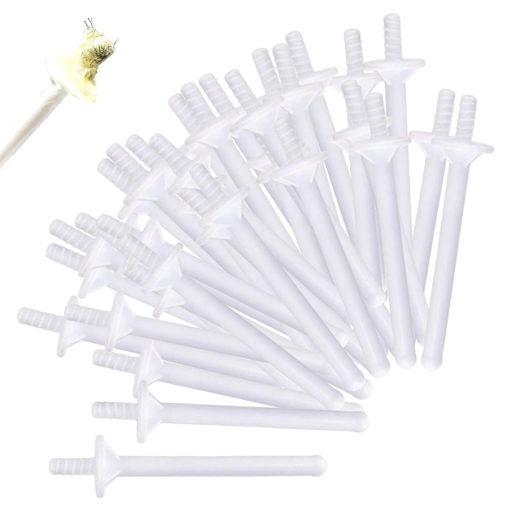 60Pcs Nose Wax Sticks Safe PP Plastic Effective Nose Hair Wax Kit for Women Men Nostril