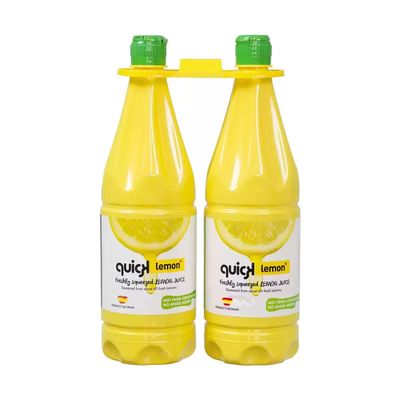 Fakhri Lemon Juice Not From Concentrate, Pack of 2 (2 x 1L) | 100% Natural, No Added Sugar, Preservative-Free, Cold-Pressed Fruit Juice