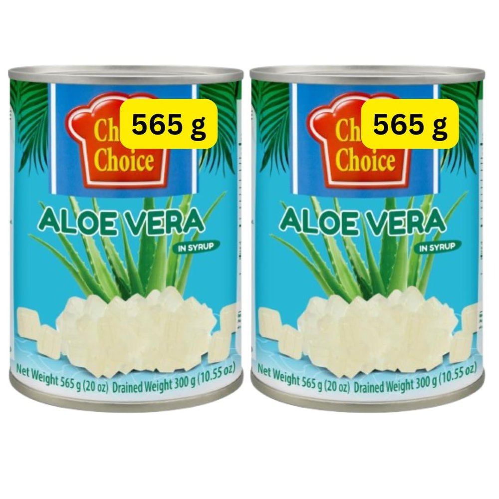Aloe Vera in Syrup, 565g Tins, Pack of 2 (2x565g)