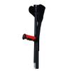 1 Count Folding Forearm Crutch for Adults, Aluminum Walking Stick with Arm Support, Cane with Reflector, for Tall 150-196Cm, Load 100Kg/220Lbs (Black) Present view 3