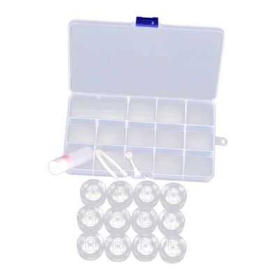 DEARMAMY Travel-Friendly Cases Storage Box Left Right Marking Material Tweezer Random Color