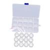 DEARMAMY Travel-Friendly Cases Storage Box Left Right Marking Material Tweezer Random Color view 1