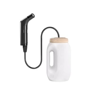 Portable Electric Bidet Sprayer 2.5L Rechargeable Travel Bidet with Adjustable Water Pressure Personal Hygiene Washer for Home, Travel, Outdoor Use Black and White