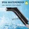 Portable Electric Bidet Sprayer 2.5L Rechargeable Travel Bidet with Adjustable Water Pressure Personal Hygiene Washer for Home, Travel, Outdoor Use Black and White view 2