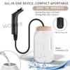 Portable Electric Bidet Sprayer 2.5L Rechargeable Travel Bidet with Adjustable Water Pressure Personal Hygiene Washer for Home, Travel, Outdoor Use Black and White view 3