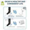 Portable Electric Bidet Sprayer 2.5L Rechargeable Travel Bidet with Adjustable Water Pressure Personal Hygiene Washer for Home, Travel, Outdoor Use Black and White view 4