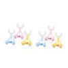 Ipetboom 6pcs Silicone Toothbrush for Boys and Girls U-Shaped Manual Teeth Cleaning Brush for Travel and Teething Oral Cleaning Random Color view 1