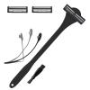 2 In 1 Silicone Back Scrubber And Men's Shaver With Three Layer For Shaving And Back Hair Removal Grooming Tool view 1