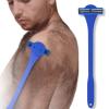 2 In 1 Silicone Back Scrubber And Men's Shaver With Three Layer For Shaving And Back Hair Removal Grooming Tool view 2
