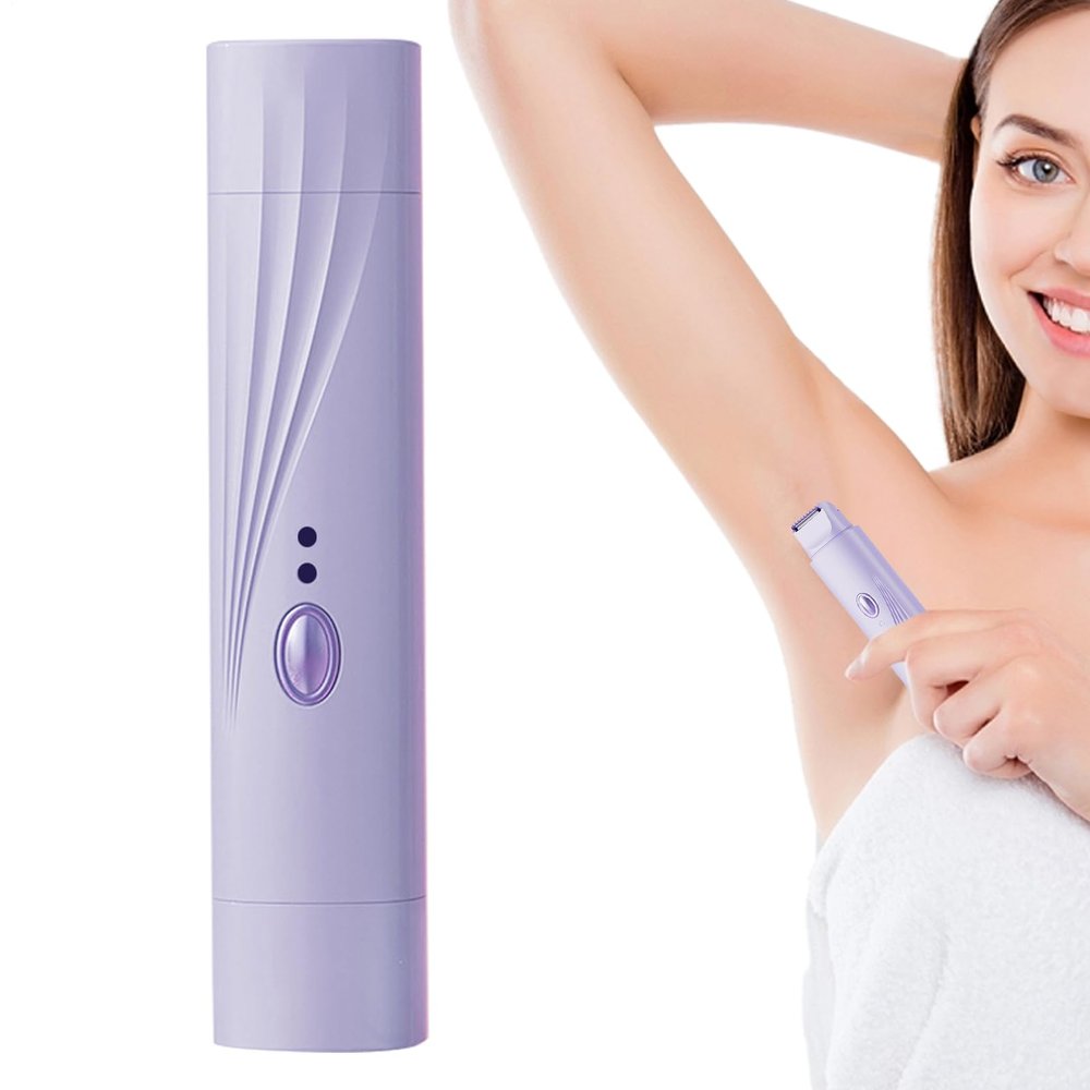 Electric Shaver for Women, Cordless Waterproof Double Head, Personal Care Face and Bikini Area Sensitive Skin Daily Use