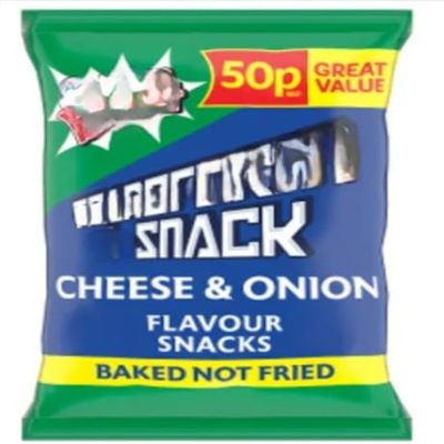 Snack Cheese & Onion Flavour Snacks 27g (Pack Of 36) Delicious Tasty And Crispy Snacks