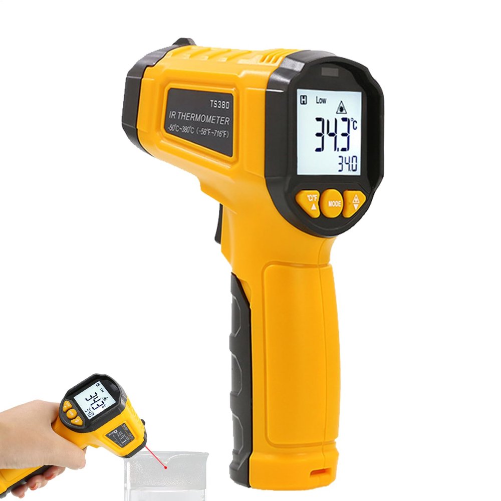 Infrared Thermometers | Non-Contacts Industrial Thermometers - Gauge with Rapid Response Real-Time Readings for Equipment Monitoring Maintenance Production