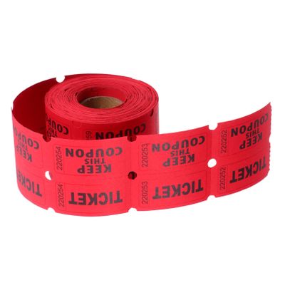 HOMOCONO Paper Raffle Tickets Roll 500pcs Versatile Use for Door Prize Tickets Prom Raffle Birthday Parties and Celebrations