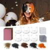 Furry Face Cover - Cosplay Face Cover With Eye Meshes,Women's Costume For Boys Girls Family Friends Parties Theater Halloween Christmas Photoshoot view 3