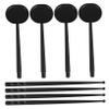 SHERCHPRY 8pcs Handheld Eye Occluder for Test Blind for Ophthalmologists Testing Equipment for Eye Examination Occluder Black Cover Spoon for Therapy view 1