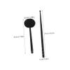 SHERCHPRY 8pcs Handheld Eye Occluder for Test Blind for Ophthalmologists Testing Equipment for Eye Examination Occluder Black Cover Spoon for Therapy view 2