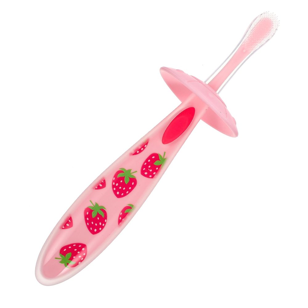 BESTYASH Portable Infant Toothbrush with Soft Silicone and PC Material, Unique U-Shaped Design for Oral Health Care, Suitable for Toddlers and Infants, Adorable and Creative Baby Tooth