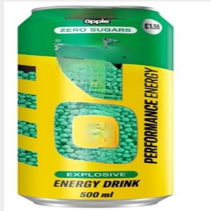 Performance Energy Millions Apple Explosive Energy Drink 500ml (Pack Of 12) A Symphony for the Senses