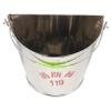 SHINEOFI Semi-circular Stainless Steel Fire Bucket Sand Pail with Handle Heat-resistant for Fireplaces and Firefighting Use C02 view 1