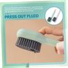 NIYANGLE 2pcs Shoe Scrub Brush with Soap Dispenser Plastic Cleaner Brush for Sneakers and Daily Use Suitable for Adults and Boys and Girls view 4